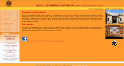 Desktop Screenshot of bangladeshhindumandir.org